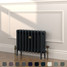 CI-RC460-BLK-TH - Richmond Black 4 Column Victorian Cast Iron Radiator H460mm x W460mm CI-RC460-BLK-TH - Richmond Black 4 Column Victorian Cast Iron Radiator H460mm x W460mm